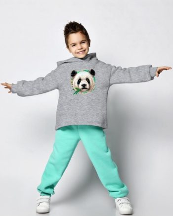 Panda Face With A Leaf Hoodie -Image by Shutterstock