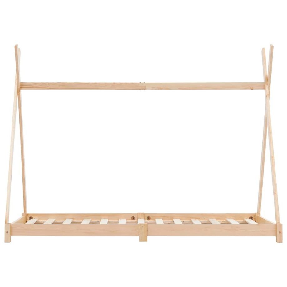 vidaXL Kids Bed Frame Solid Pine Wood 90x200 cm