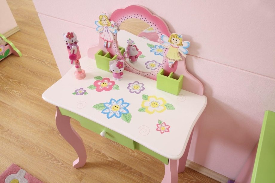 Kids Makeup Table - Vanity Set with Stool