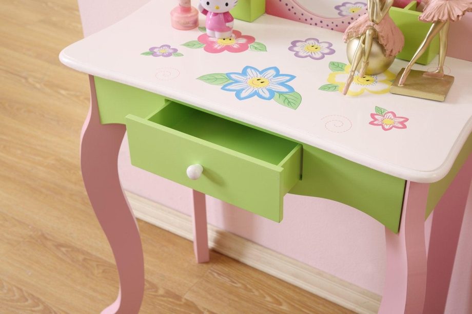 Kids Makeup Table - Vanity Set with Stool