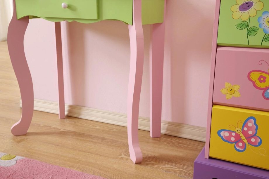 Kids Makeup Table - Vanity Set with Stool