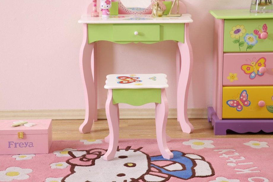 Kids Makeup Table - Vanity Set with Stool