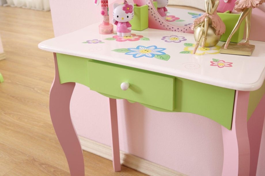 Kids Makeup Table - Vanity Set with Stool